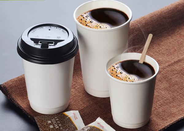 8oz 12oz Takeaway Coffee Cups Paper Drinking Cups with Plastic Cover