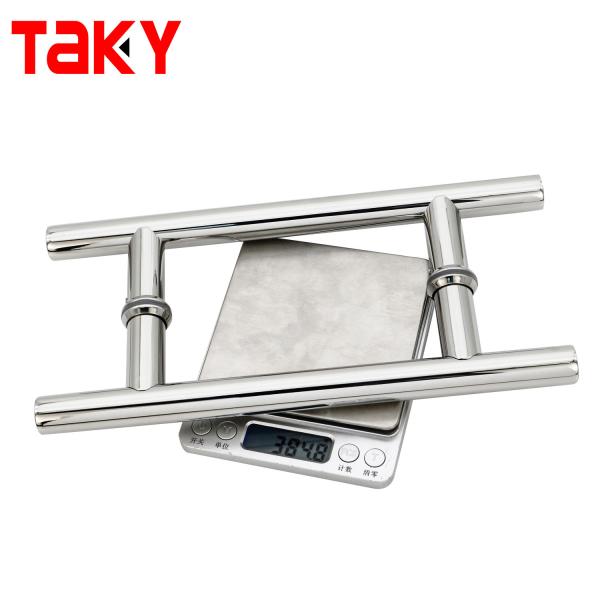 Exterior Stainless Steel Glass Door Pull Handle for 600mm Long Bathroom Shower Room