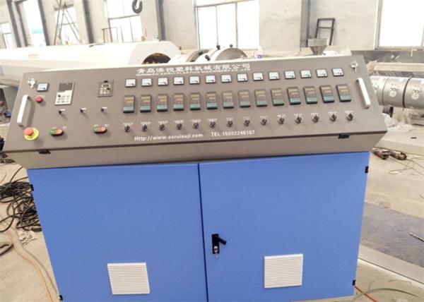 380V PE Water Pipe Making Machine , Plastic PE PPR Pipe Extrusion Line