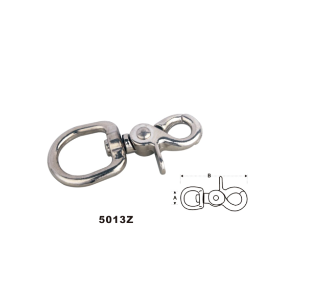 Diecast крюк сплава цинка Carabiner глаза шарнирного соединения крюка 16mm пуска щелчковым круглым покрытый никелем щелчковый