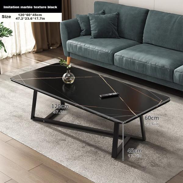Modern Coffee Table Light Luxury Small Tea Simple Living Room Home With Metal Frame