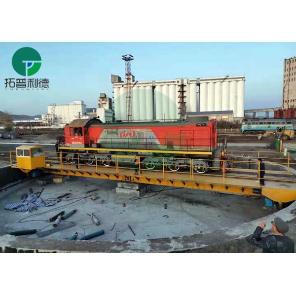 Heavy Duty Motorized Railcar Turntables Railway Locomotive Turntable For Train Station