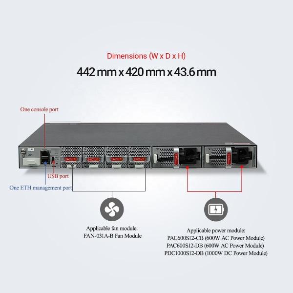 Private Mold 24 Port Managed Switch S6730-S24X6Q Ethernet Network Switch with Full-Duplex Communication Mode and Performance