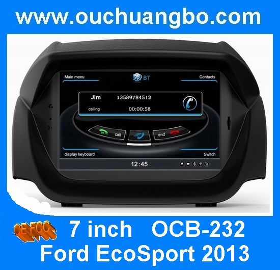 Ouchuangbo S100 Platform for Ford EcoSport 2013 Car Sat Navi DVD Radio 3G Wifi OCB-232