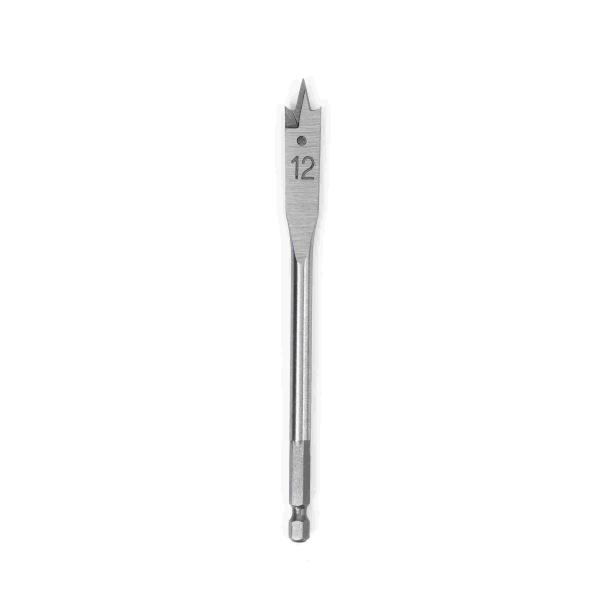12mm Flat Wood Drill Bit Hex Shank Wood Flat Bit Heated Treatment