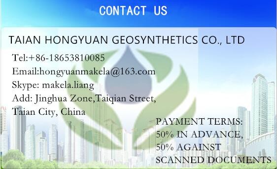 3500g-6500g водонепроницаемая мембрана Бентоитная геотекстильная линейка GCL с 0,2 мм геомамбраной HDPE