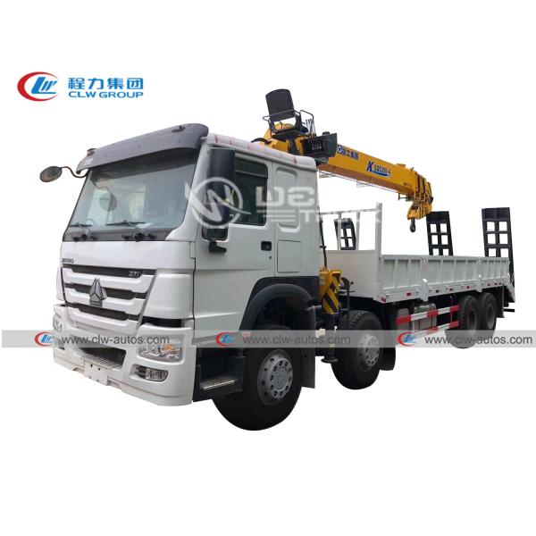 Grúa telescópica Howo 8X4 371hp 16t de la grúa montada sobre camión de la altura de elevación de los 24.4m