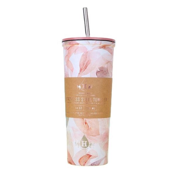 Leakproof Stainless Steel Travel Cups With Straws BPA Free