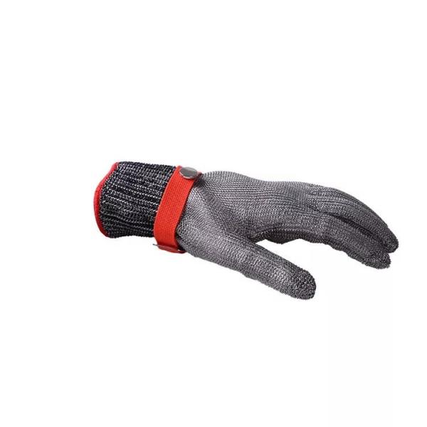 Resistant Anti Cut Safety Stainless Steel Metal Mesh 5 Fingers Butcher Gloves