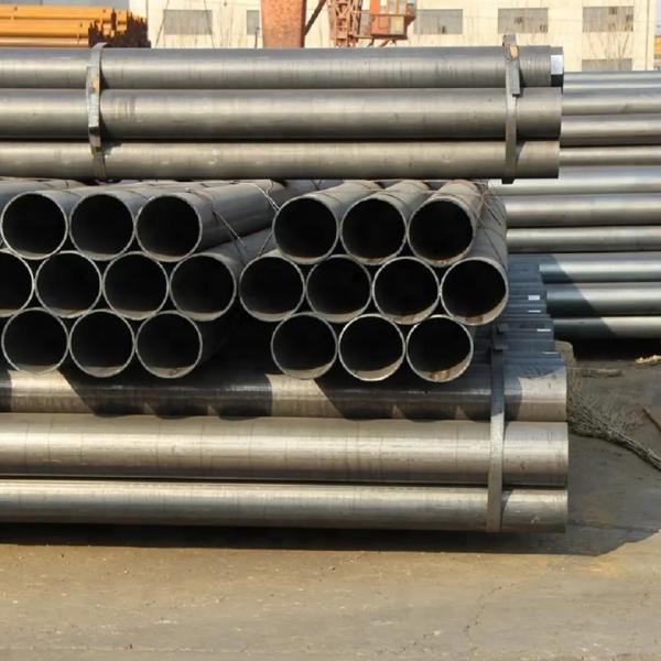 ASTM ST37 ST52 Carbon Steel Tube SCH 40 60 Wall Thick Welded Pipe Round Shape