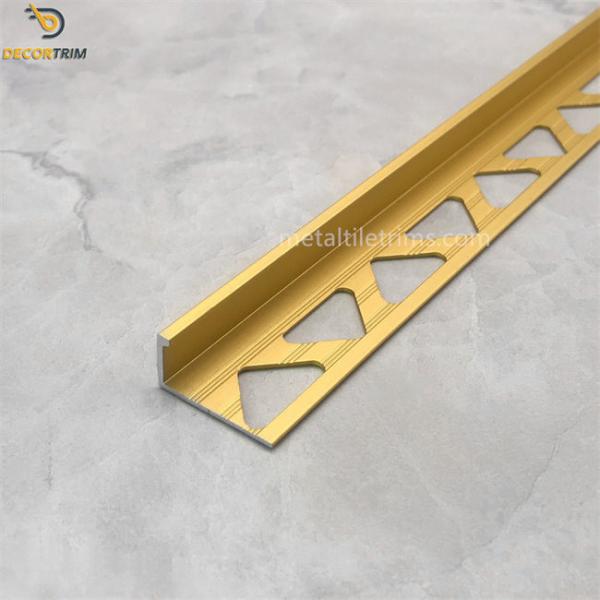 Customizing Different Punching Holes Metal Tile Trim L Shape Tile Edge Trim
