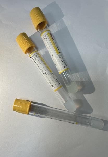 Gel Clot Activator High-Clarity PET Plastic High Recovery Yield Yellow