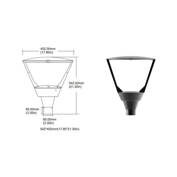 На открытом воздухе свет приведенный столба верхний для двора, сада, парка, дороги, улицы, деревни