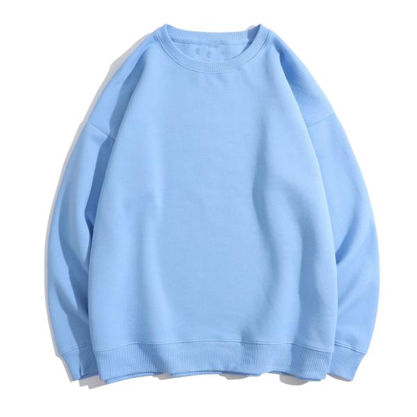 Crewneck Drop Shoulder Blank Oversized Sweatshirts Printed Plain Hoodies