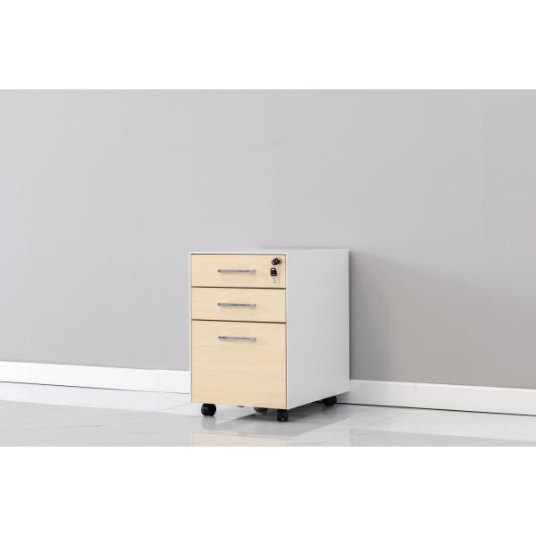 Движимость шкафа ящика постамента 3 панели офисной мебели деревянная с замком