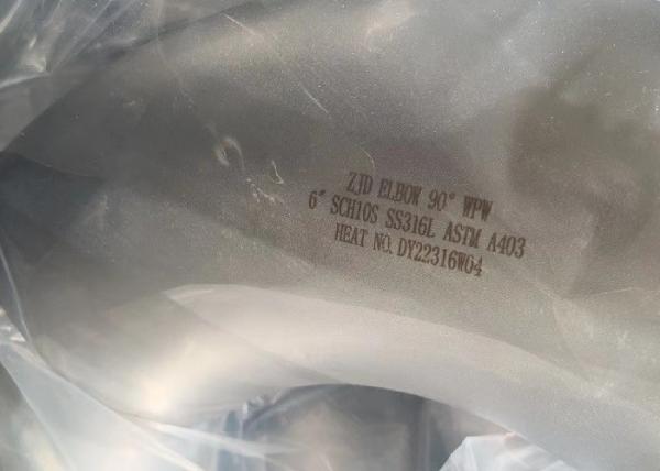 BW SS316 45 Degree Stainless Steel Elbow 1/2-72 With ISO9001  DN15-DN1800