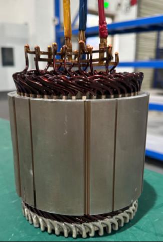 Electric Flat Wire Motorcycle Automatic Motor Winding Machine For Single Stator