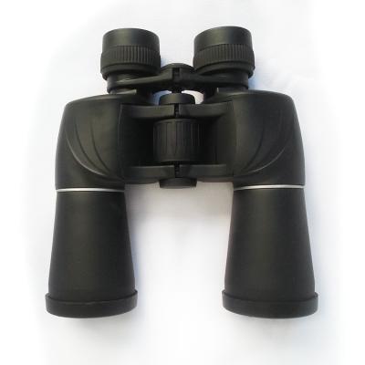 Binóculos impermeáveis de prisma Bak4 dos binóculos 10x50 pretos poderosos para adultos