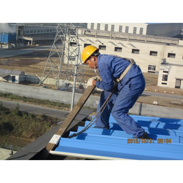 Estructura de acero anti del tejado del viento EPS de la sección de H Warehouse