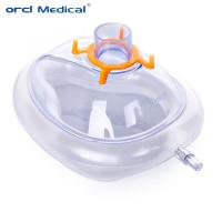 Masque facial médical jetable en PVC pour l'anesthésie par machine d'anesthésie