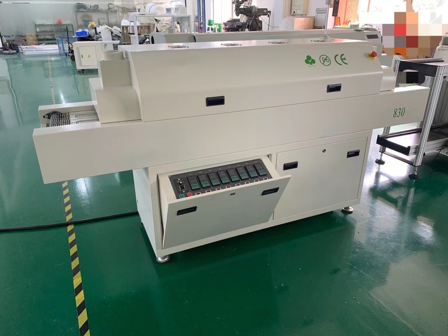 CHM-F830 Вертикальная печь оплавления SMT, 8 температурных зон, 1400*300 мм, машина для пайки горячим воздухом
