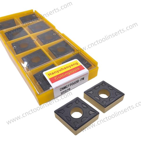 CNMG190608-PM inserts de coupe de tour HY029 inserts de fraisage au carbure résistant aux fissures
