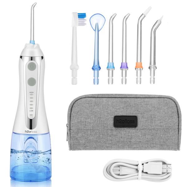 300ml Tank Rechargeable Dental Water Jet Pick With 5 Cleaning Modes Powerful Battery