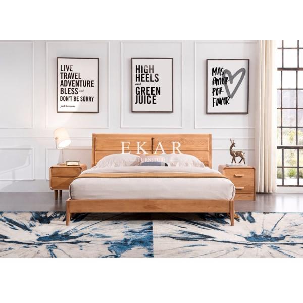 Bedside Table Bedroom Furniture White Oak Nightstand With Drawer