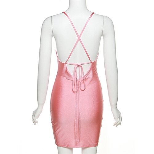 Весна одеяния 2023 таможен OEM maufactory и краткость новой моды женщин лета безрукавная   v - платье шеи