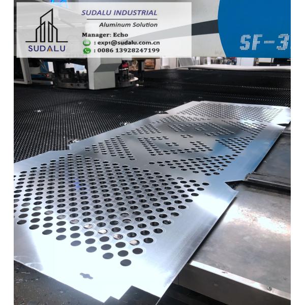 SUDALU 30mm, 50mm diameter Aluminum Perforated Panel for Wall Cladding