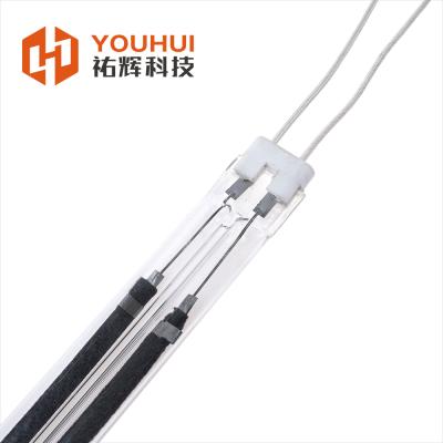 Twin Tube Carbon Fiber IR Heating Lamp with 10,000 Hours Warranty for Water-Based Paint Drying (200-4000W)