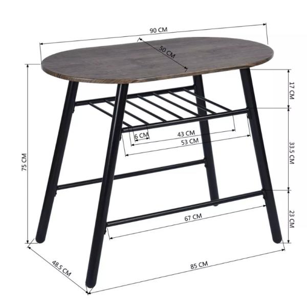 Contemporary Metal Dinning Table And Chair Set Home Furniture