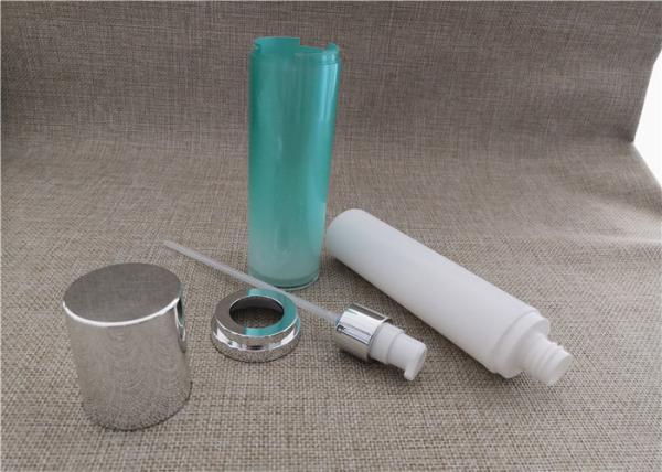 Round Acrylic Lotion Bottle Light Green Color Anti Bacterial 40 * 185MM