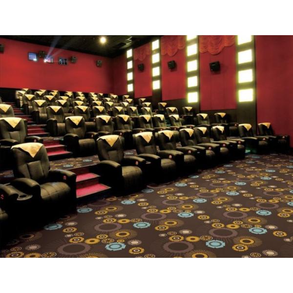 Commercial PVC Flooring New Zealand Wool With Nylon Material Eco - Friendly