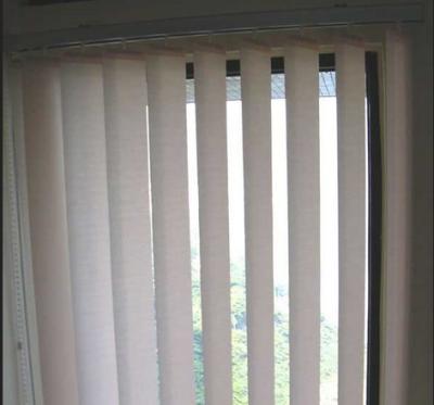 89mm and 127mm sunscreen fabric vertican blinds for windows with aluminum headrail