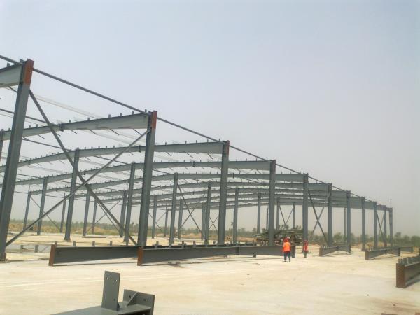Fire Resistance Prefabricated Steel Structural Building For Steel Workshop