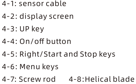 Polluted Water Portable Flowmeter FM-100V10 with Hall Velocity Rotation Sensor