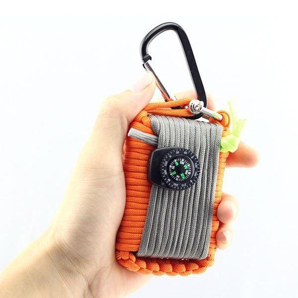 Emergency Survival Kit, First Aid Kit Professional Survival Gear Tool with IFAK Molle System Compatible Bag, Gift