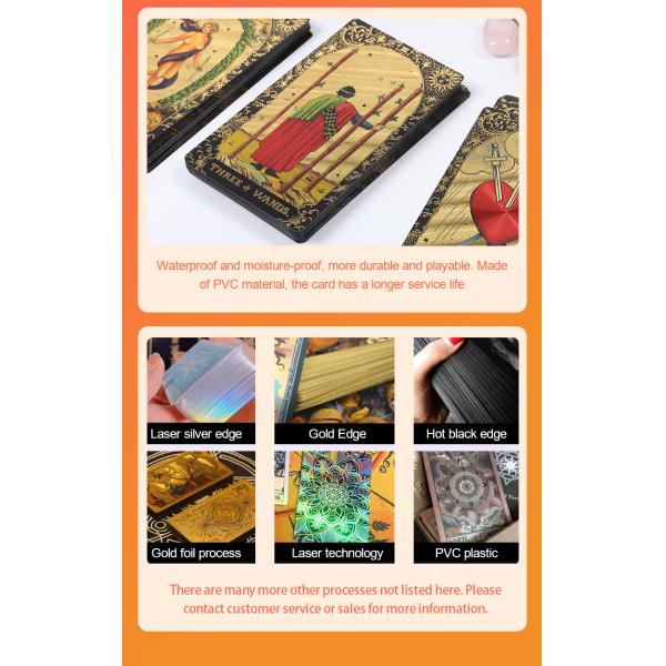 ПВХ учебные настольные игры Таровые карты Подарки OEM