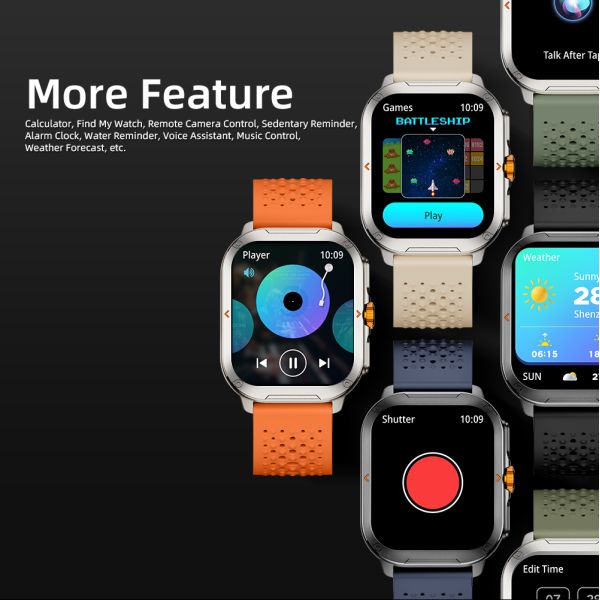 KW295 Smart Watch with Bluetooth Calling 100+ Sports Modes