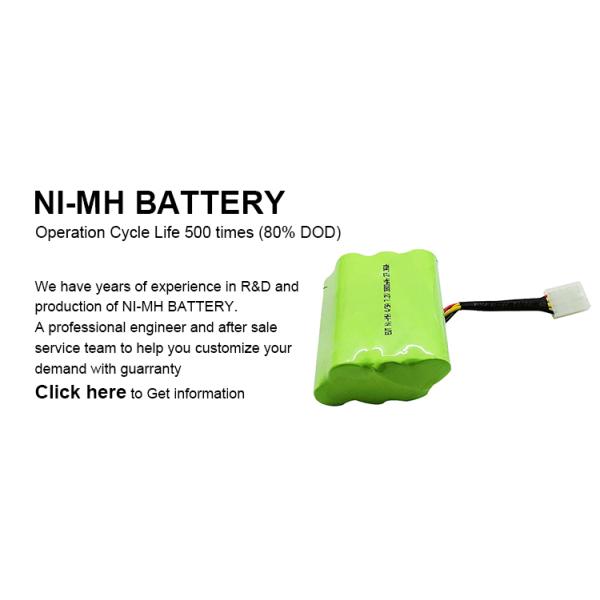 Rechargeable 7.2v 3800mah NiMh Battery Pack for Home Appliances