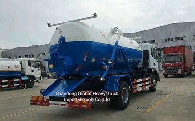 Dongfeng 4cbm 4*2 Sewage Suction Truck Sewer Suction Vacuum Tanker Truck