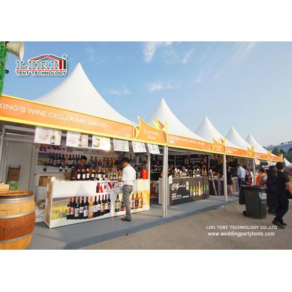 Креам белый шатер высокого пика алюминиевый с стенкой ПВК для выставки для продажи