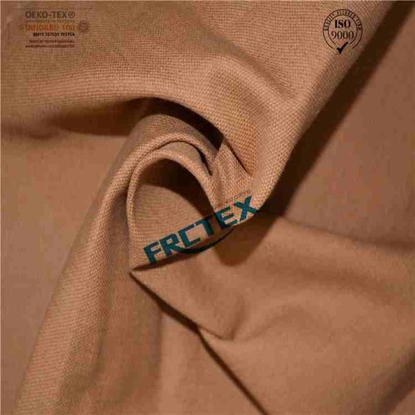 Brown 100% Cotton 420gsm Heavy Weight Dyed Canvas fabric For Labor Workwears