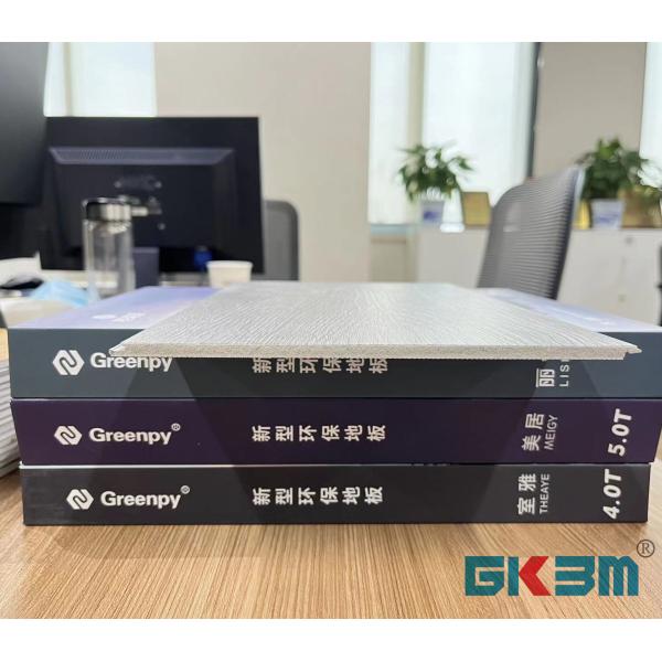 Нажмите на выскальзывание LS-W8012 роскошного настила SPC винила огнеупорное анти-