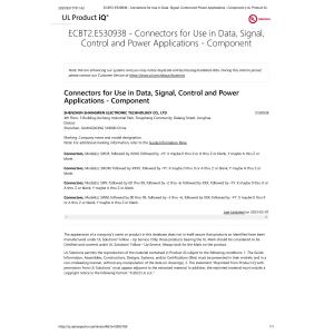 Shenzhen Shangwen Electronic Technology Co., Ltd. Certifications