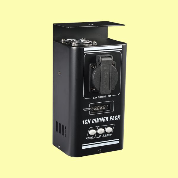 LED Stage Light Digital Dimmer Switch Controller 2200W Max Load 0-100% Linear Dimmer 3-Pin XLR DMX Input for DMX Lighting
