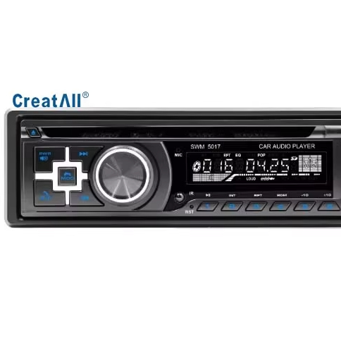 Creatall シングルダッシュボードカー DVDプレーヤー用 Bluetooth HD 音楽 FM ラジオ MP3 USB ハンズフリー車カードスロット