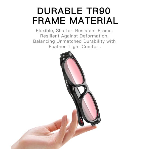 AG66 AI Translation Smart Glasses 13MP Camera Real-time Recognition for Voice Call IP54 Waterproof Customizable APP Voice