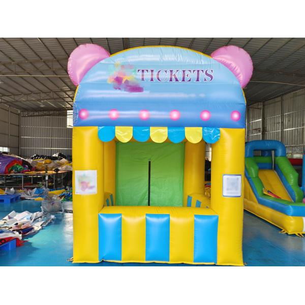 Commercial Inflatable Ticket Kiosk Inflatable Playground Ticket Selling Tent Advertising Signs For Party Outdoor